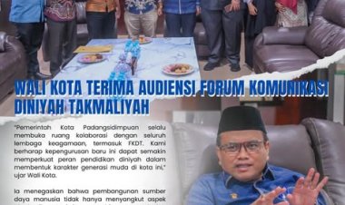 Wali Kota terima Audiensi Forum Komunikasi Diniyah Takmaliyah