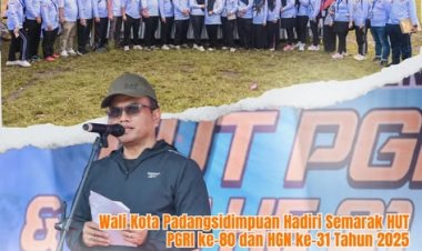 Wali Kota Padangsidimpuan Hadiri Semarak HUT PGRI ke-80 dan HGN ke-31 Tahun 2025