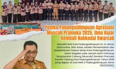 Pemko Padangsidimpuan Apresiasi Muscab Pramuka 2025, Ibnu Hajar Kembali Nahkodai Kwarcab