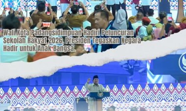Wali Kota Padangsidimpuan Hadiri Peluncuran Sekolah Rakyat 2026, Presiden Tegaskan Negara Hadir untuk Anak Bangsa.