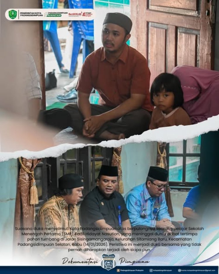 Suasana duka menyelimuti Kota Padangsidimpuan atas berpulangnya seorang pelajar Sekolah Menengah Pertama (SMP), Fadli Hidayat Nasution