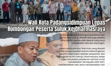 Wali Kota Padangsidimpuan Lepas Rombongan Peserta Suluk ke Dharmasraya Padangsidimpuan