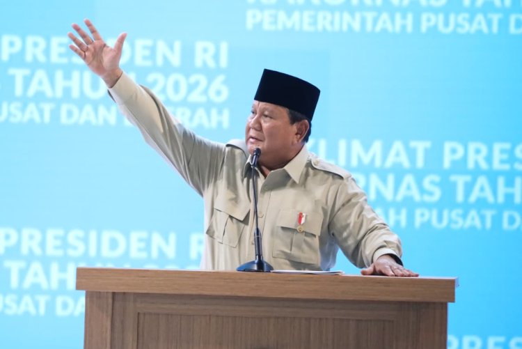 Pertemukan Seluruh Unsur Pemerintahan, Presiden Prabowo Apresiasi Rakornas Pusat–Daerah 2026