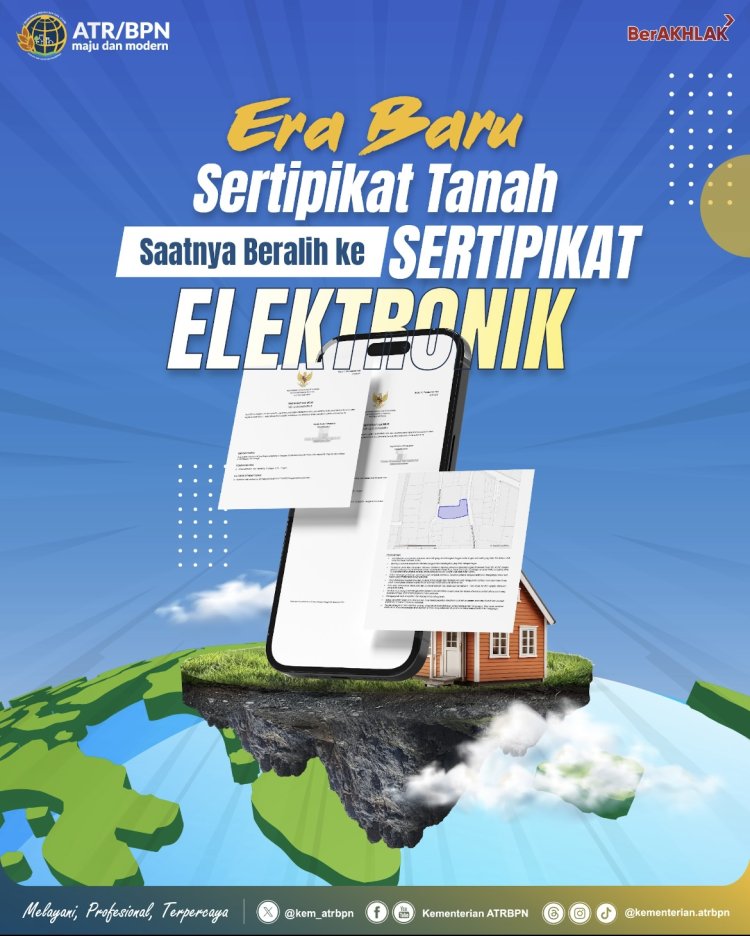 IMBAUAN PUBLIKASI SERTIPIKAT ELEKTRONIK DAN SENTUH TANAHKU