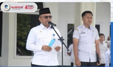 PEMKO PADANGSIDIMPUAN GELAR APEL GABUNGAN, WALI KOTA TEKANKAN DISIPLIN DAN PELAYANAN PUBLIK