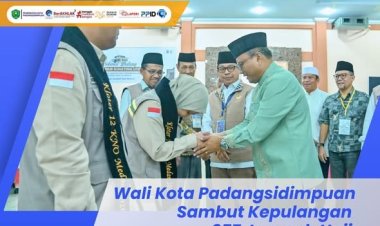 Wali Kota Padangsidimpuan Sambut Kepulangan 357 Jamaah Haji
