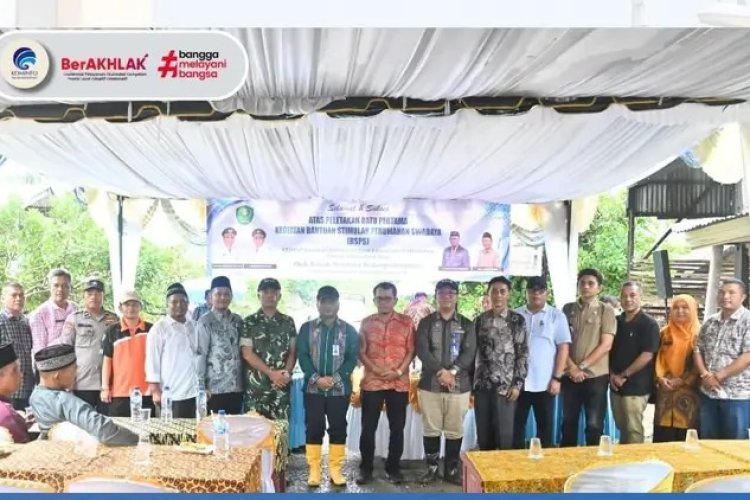 Peletakan Batu Pertama BSPS di Batang Bahal, Bukti Komitmen Pemko Padangsidimpuan Tingkatkan Kesejahteraan Warg