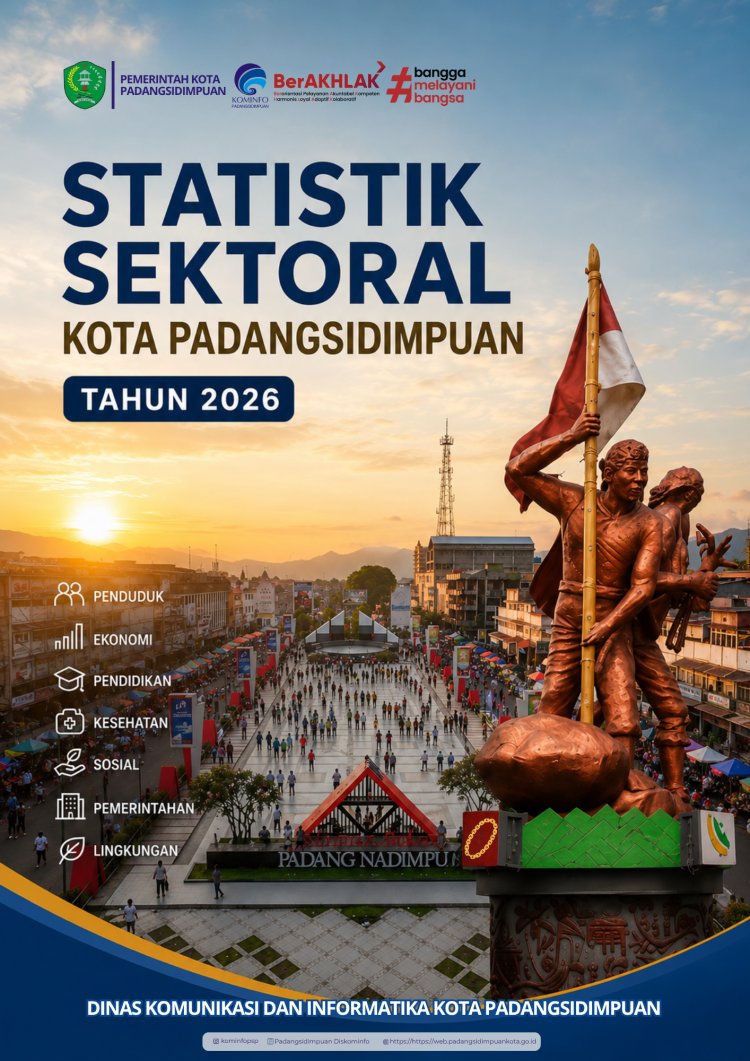 COMING SOON! BUKU STATISTIK SEKTORAL KOTA PADANGSIDIMPUAN TAHUN 2026