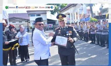 Wali Kota Padangsidimpuan Hadiri Upacara Peringatan HUT Bhayangkara ke-80 Tahun 2026