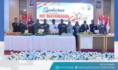 Wali Kota Padangsidimpuan Hadiri Syukuran Hari Bhayangkara ke-80