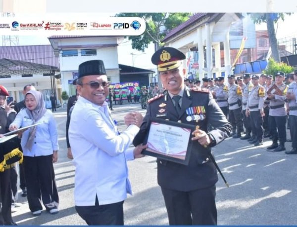 Wali Kota Padangsidimpuan Hadiri Upacara Peringatan HUT Bhayangkara ke-80 Tahun 2026