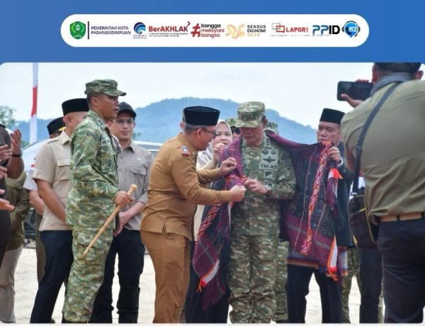 Kasum TNI Hadiri Groundbreaking Hunian Tetap Pascabencana di Kota Padangsidimpuan