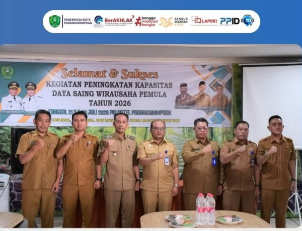 Wali Kota Padangsidimpuan Buka Peningkatan Kapasitas Daya Saing Wirausaha Pemula 2026