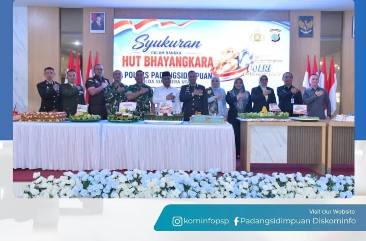 Wali Kota Padangsidimpuan Hadiri Syukuran Hari Bhayangkara ke-80