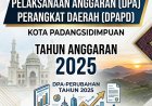 Perubahan Dokumen Pelaksanaan Anggaran Perangkat Daerah Tahun 2025