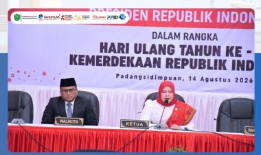 DPRD Kota Padangsidimpuan Ikuti Rapat Paripurna Mendengarkan Pidato Kenegaraan Presiden RI