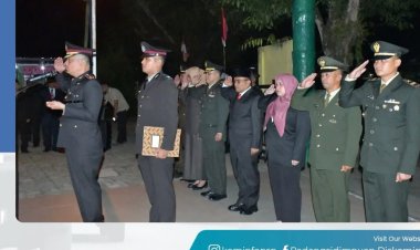 Malam Renungan Suci, Kapolres Padangsidimpuan Pimpin Apel Kehormatan dan Penghormatan bagi Pahlawan     