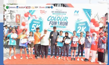 Colour Fun Run Charity Padangsidimpuan, Olahraga Sambil Tebarkan Kebaikan