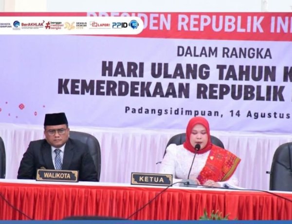 DPRD Kota Padangsidimpuan Ikuti Rapat Paripurna Mendengarkan Pidato Kenegaraan Presiden RI