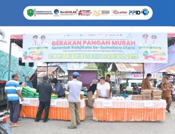 GPM Serentak Digelar Se-Sumut, Pemko Padangsidimpuan Pastikan Pangan Terjangkau dan Pasokan Tersedia     