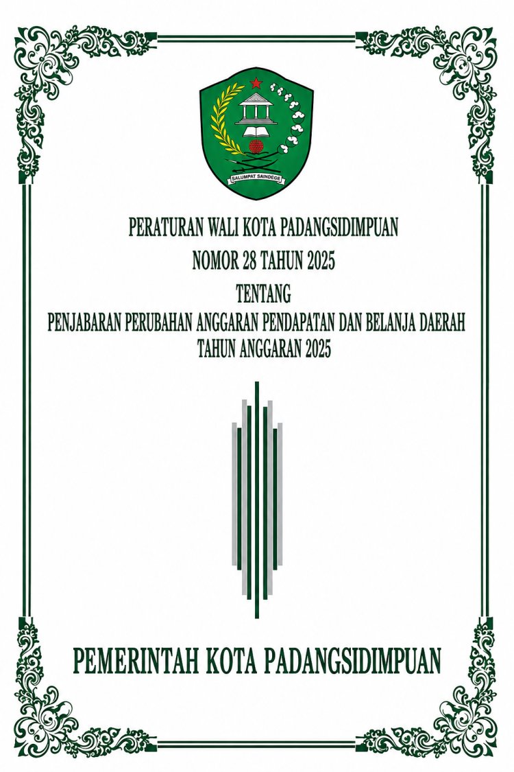 Penjabaran Perubahan Anggaran Pendapatan Belanja Daerah Tahun 2025