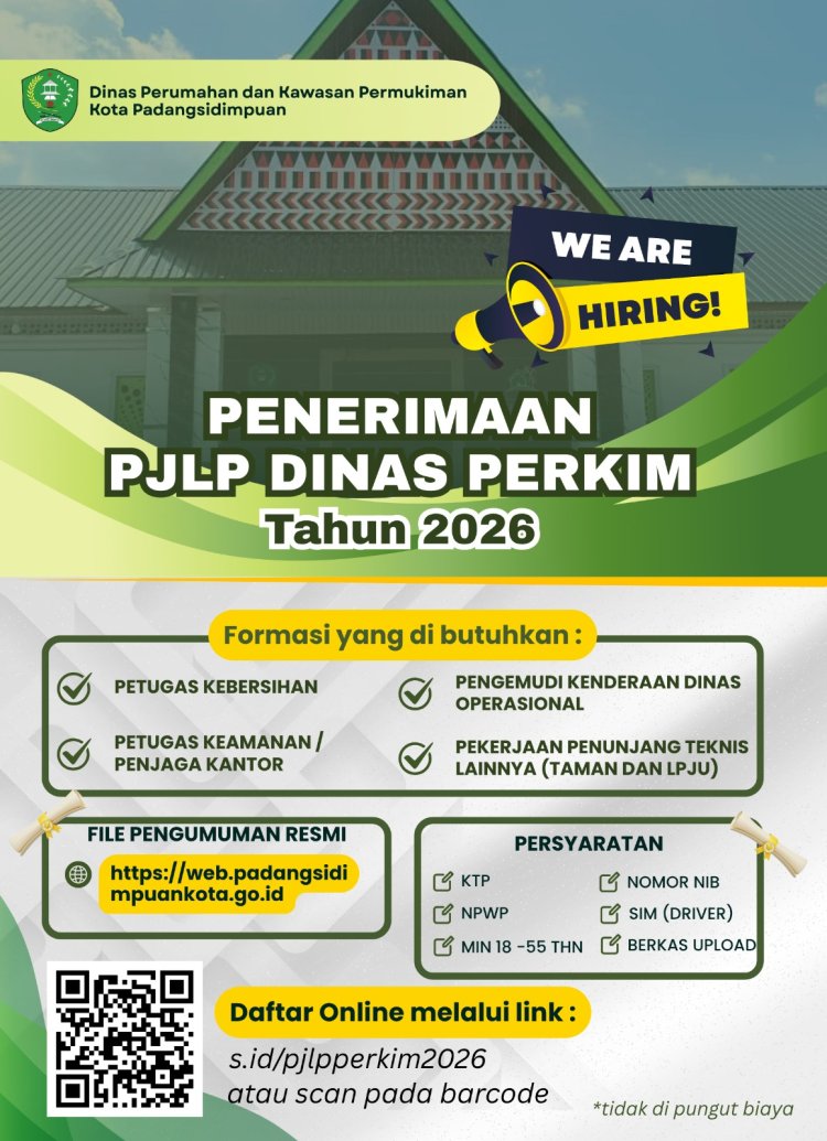 PENERIMAAN PJLP DINAS PERKIM 2026