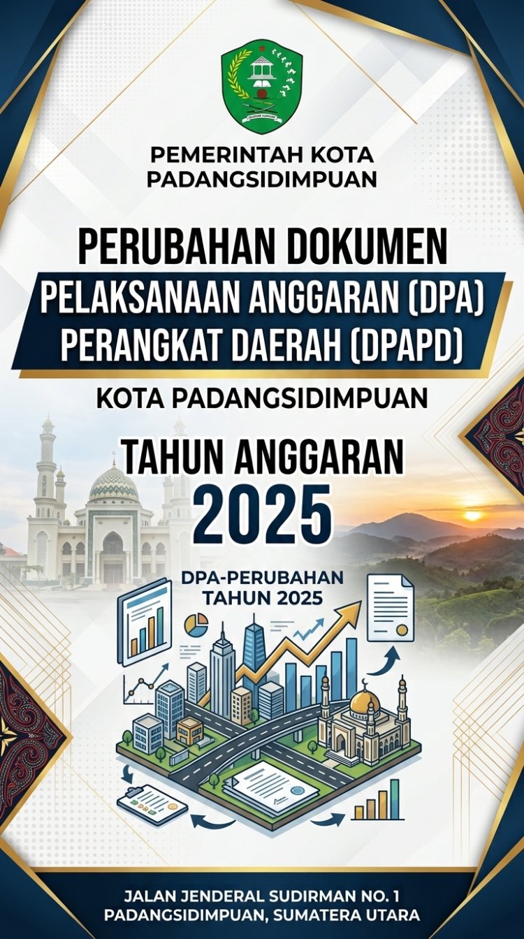 Perubahan Dokumen Pelaksanaan Anggaran Perangkat Daerah Tahun 2025
