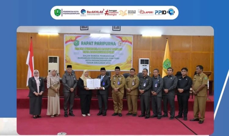 Perubahan KUA-PPAS 2026 Ditetapkan, Pemko Padangsidimpuan Tekankan Kepentingan Pembangunan     