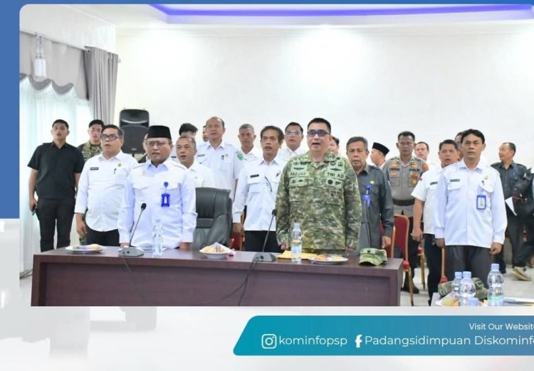 Percepat Pembangunan Huntap, Pemko Padangsidimpuan Bersama Satgas PRR Gelar Monev Pascabencana       