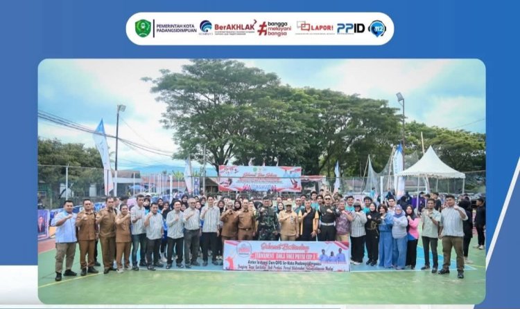Wali Kota Padangsidimpuan Buka Turnamen Voli PBVSI Cup I Antarinstansi dan OPD