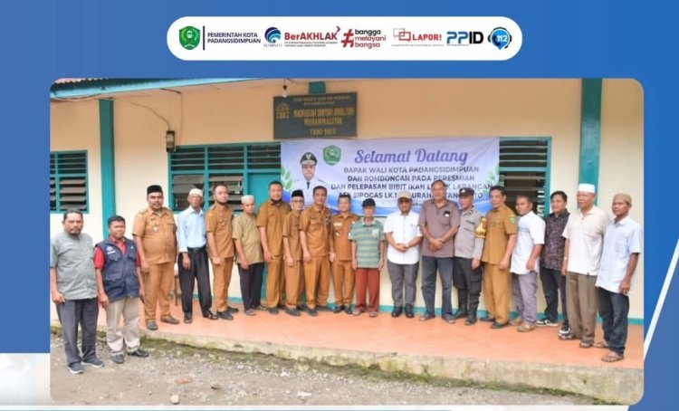 Wali Kota Padangsidimpuan Resmiikan Lubuk Larangan Aek Sipogas dan Lepas 2.000 Bibit Ikan Nila Toba di Tanobato